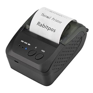 bluetooth receipt printer, 58mm mini portable personal bill printer wireless,mobile thermal pos printer for small business, supports android/windows, not for square ios tablets