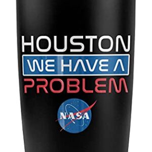 Logovision NASA Houston We Have A Problem Stainless Steel Tumbler 20 oz Coffee Travel Mug/Cup, Vacuum Insulated & Double Wall with Leakproof Sliding Lid | Great for Hot Drinks and Cold Beverages