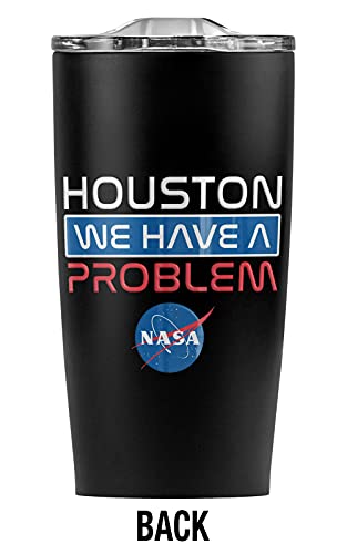 Logovision NASA Houston We Have A Problem Stainless Steel Tumbler 20 oz Coffee Travel Mug/Cup, Vacuum Insulated & Double Wall with Leakproof Sliding Lid | Great for Hot Drinks and Cold Beverages