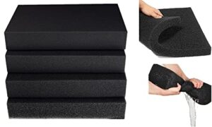 shunting filter foam sponges,filter media pad,filter sponge, cut-to-size foam for aquarium fish tank 19.6"x19.6"x1.57"(25ppi)