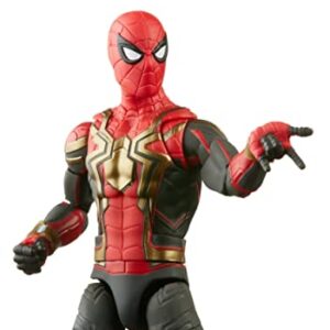 Spider-Man Marvel Legends Series Integrated Suit 6-inch Collectible Action Figure Toy, 2 Accessories