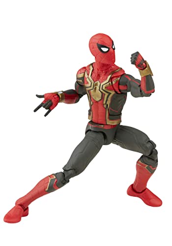 Spider-Man Marvel Legends Series Integrated Suit 6-inch Collectible Action Figure Toy, 2 Accessories