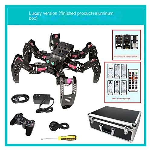 Smart Robot Bionic Robot Spider Robot Compatible with Programming Open Source Spider Robot Robot Toys (Color : Assembled Package F, Size : Robot)