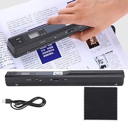 Portable Document Scanner, Document Wand Scanner Portable Handheld Scanner Hand Scanner for Business Photo Picture Receipts Books