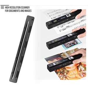 Portable Document Scanner, Document Wand Scanner Portable Handheld Scanner Hand Scanner for Business Photo Picture Receipts Books