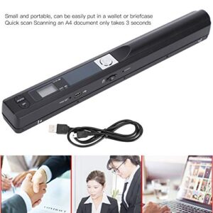 Portable Document Scanner, Document Wand Scanner Portable Handheld Scanner Hand Scanner for Business Photo Picture Receipts Books