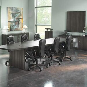 Mayline ACTB12LGS Aberdeen Conference Table, 12', Gray Steel Laminate