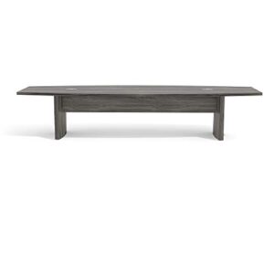 Mayline ACTB12LGS Aberdeen Conference Table, 12', Gray Steel Laminate