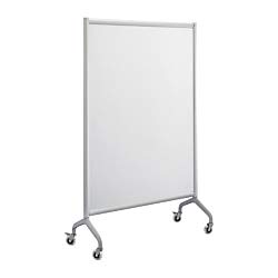 safco products 2017wbs rumba screen whiteboard, 42" x 66", gray
