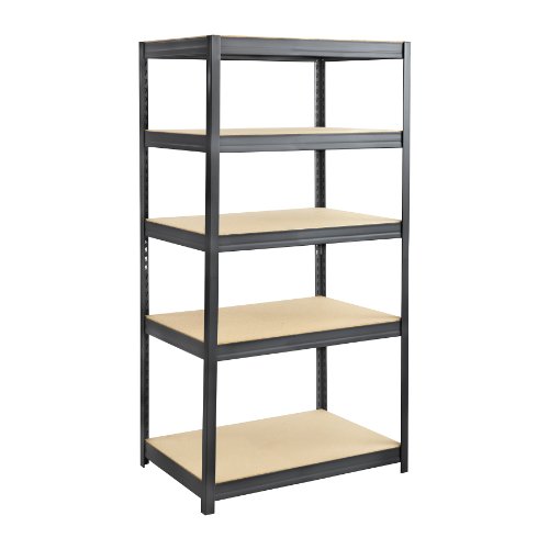 Safco 6247BL Shelving Unit, 36 x 24, Black