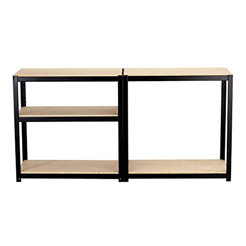 Safco 6247BL Shelving Unit, 36 x 24, Black