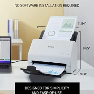 Canon imageFORMULA R30 Office Document Scanner, Auto Document Feeder and Duplex Scanning, Plug-and-Scan Capability, No Software Installation Required