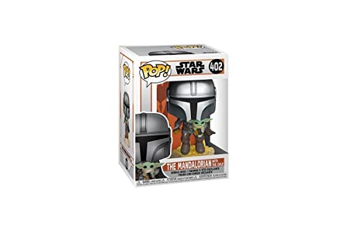 Funko Pop! Star Wars: The Mandalorian - Mandalorian Flying with The Child Grey