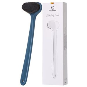 Slick- Back Scrubber for Shower, 14.3”, Back Brush Long Handle for Shower, Back Brush, Back Brushes for Showering, Shower Back Brush, Back Shower Scrubber, Bath Back Brush Long Handle for Shower