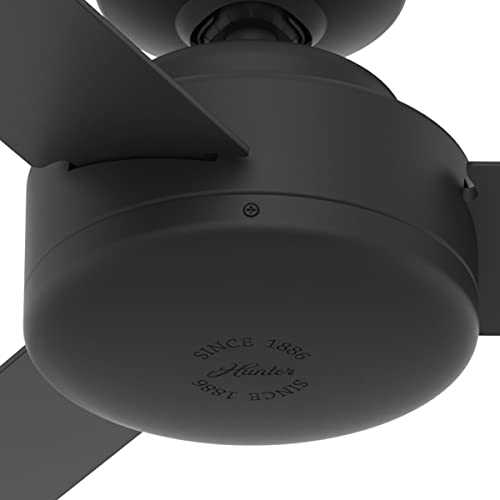 Hunter Fan Company 50810 Presto Ceiling Fan, 52, Matte Black