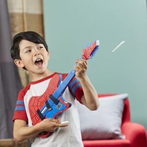 Spider-Man Hasbro Marvel Across The Spider-Verse Spider-Punk Web Blast Toy Guitar with Whammy Bar Blast Action, Super Hero Toys for 5 Year Old Boys and Girls and Up