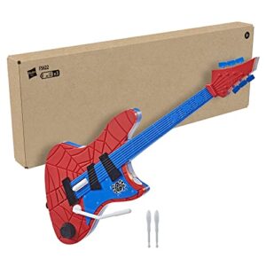 Spider-Man Hasbro Marvel Across The Spider-Verse Spider-Punk Web Blast Toy Guitar with Whammy Bar Blast Action, Super Hero Toys for 5 Year Old Boys and Girls and Up