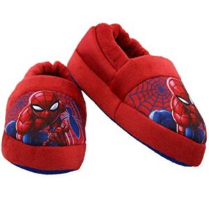 Marvel Spider-Man Toddler Boys Plush Aline Slippers (2-3 M US Little Kid, Red)