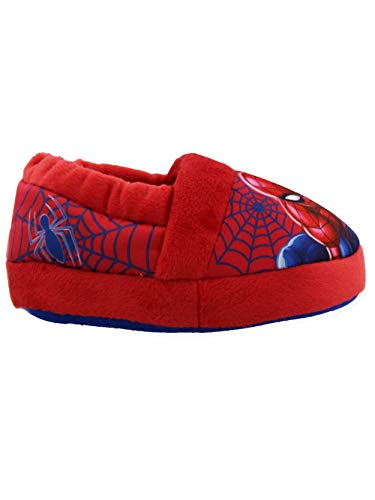 Marvel Spider-Man Toddler Boys Plush Aline Slippers (2-3 M US Little Kid, Red)