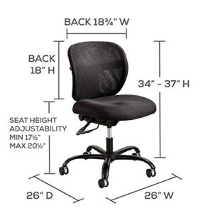 Safco 3397BV Chair, 26d x 26w x 37h, Black Vinyl