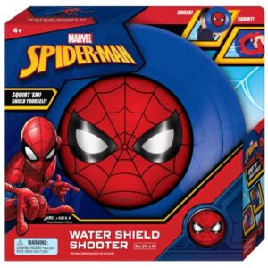 Marvel Spiderman Water Squirt Gun & Shield Toys (1 Pack) Water Web Shooter Avengers Water Gun Soaker with Shield for Kids & Adults Small Water Squirt Guns Toy. Fun Toy Pool Toy Spider-6818-1