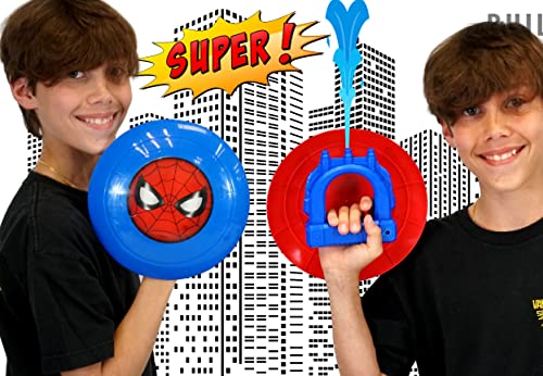 Marvel Spiderman Water Squirt Gun & Shield Toys (1 Pack) Water Web Shooter Avengers Water Gun Soaker with Shield for Kids & Adults Small Water Squirt Guns Toy. Fun Toy Pool Toy Spider-6818-1