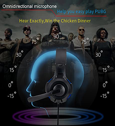 One Ear Gaming Headset for PS5/PS4/Xbox Series S/Xbox Series X, Megadream Wired Online Game Unilateral Headset, 50mm Drivers|Detachable Mic|3.5mm Headphone Jack for Switch Lite, Xbox One, Laptop/Phone