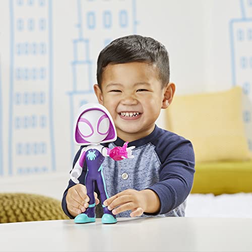 Hasbro Marvel Spidey and His Amazing Friends Supersized Ghost-Spider Action Figure, Preschool Super Hero Toy, Kids Ages 3 and Up