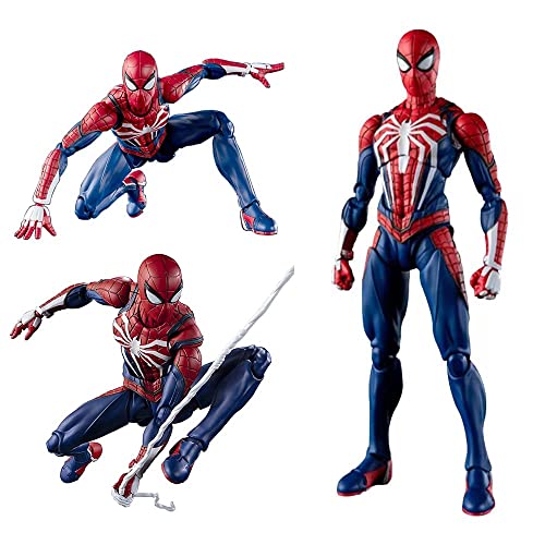 SGJH WD Spiderman Action Figure Spiderman Toy Upgrade Suit Game Spiderman, Hand Office Aberdeen Decoration Model