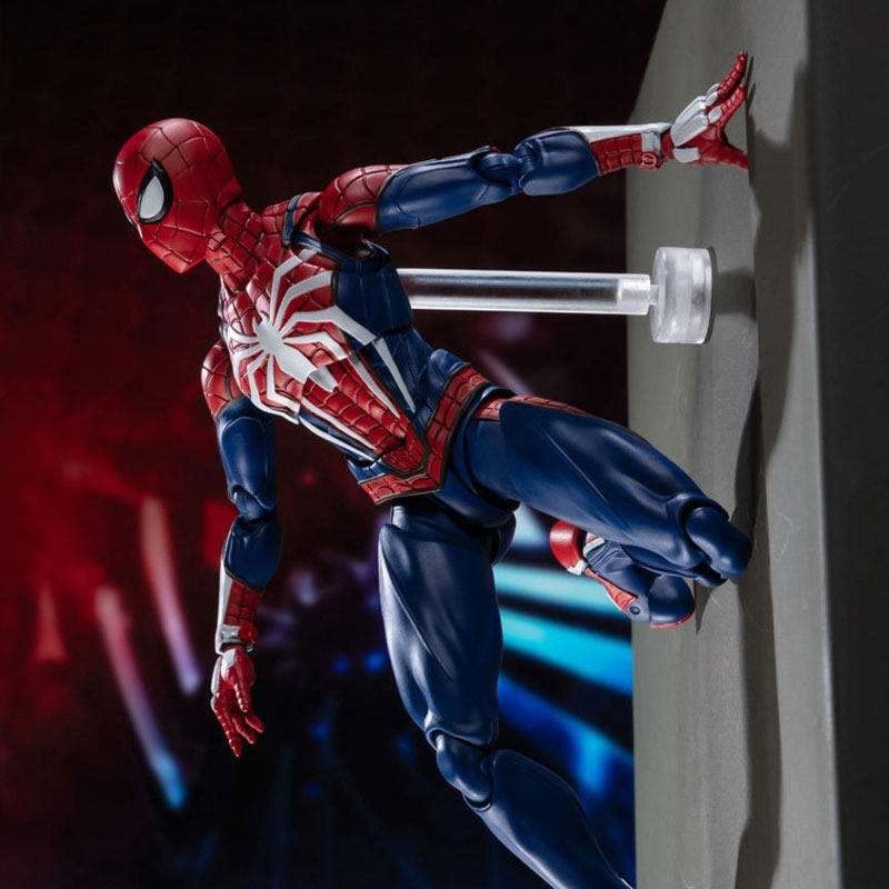 SGJH WD Spiderman Action Figure Spiderman Toy Upgrade Suit Game Spiderman, Hand Office Aberdeen Decoration Model