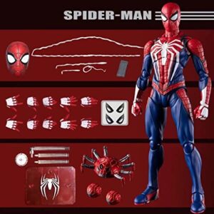 SGJH WD Spiderman Action Figure Spiderman Toy Upgrade Suit Game Spiderman, Hand Office Aberdeen Decoration Model