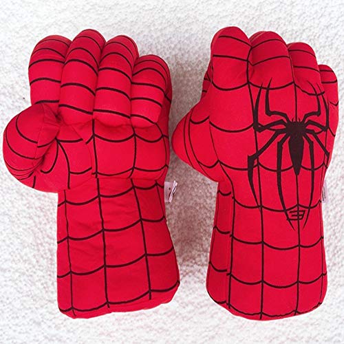 Superhero Gloves Superhero Toy Hands Kids Soft Plush Superhero Gloves Cosplay for Boy Girl Christmas Halloween Birthday Gift