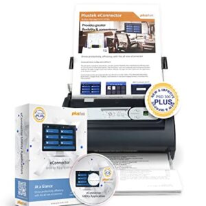 Plustek PSD300 Plus Document Scanner with ADF, Directly scan to Cloud, SharePoint, Office 365 and Built-in Barcode Recognition Function