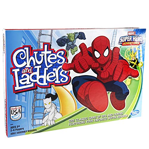 Hasbro Gaming Marvel Spider-Man Web Warriors Chutes & Ladders Game (Amazon Exclusive)