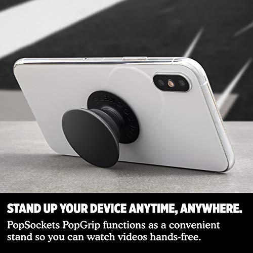 PopSockets: Phone Grip with Expanding Kickstand, Pop Socket for Phone - Aluminum Black