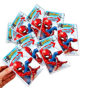 Marvel Shop Spiderman Activity Set Bulk Spiderman Party Favor Bundle - 30 Packs with Spiderman Coloring Books, Spiderman Stickers, Door Hanger, and More (Spiderman Classroom Set)
