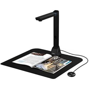 VIISAN VK16 Book & Document Scanner, 16MP HD Camera, Capture Size A3, Auto-Flatten & Multi-Language OCR Technology, Foldable & Portable, Compatible with Windows & macOS