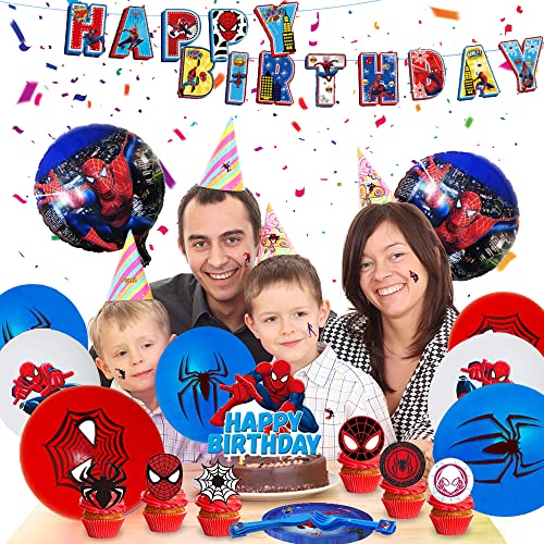 Birthday Party Supplies, Party Decorations, Themed Party for Serves 20 Guests,With Tableware,Banner,Foil Balloon,Tablecloth and Cupcake Toppers for Kid Birthday Decoration