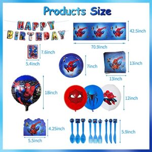 Birthday Party Supplies, Party Decorations, Themed Party for Serves 20 Guests,With Tableware,Banner,Foil Balloon,Tablecloth and Cupcake Toppers for Kid Birthday Decoration