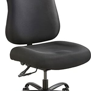 Safco 3590Bl Optimus High Back Big & Tall Chair 400-Lb. Capacity Black Fabric