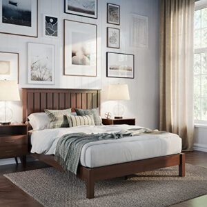 classic brands glendale walnut color wood bed, full