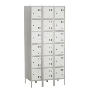 bank of 3 box lockers by safco office furniture