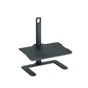 safco products 2129bl adjustable footrest, black, 20"w x 14.25"d x 21.5"h