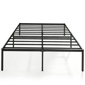 bedstory 16 inch queen size bed frame - heavy duty metal platform bed frame - easy assembly, no box spring needed - curved bed legs design to avoid injury - supports up to 2500 lbs