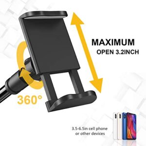 SHAWE Phone Holder Bed Gooseneck Mount - Flexible Arm 360 Mount Clip Adjustable Bracket Clamp Stand Compatible with Cell Phone 11 Pro XS Max XR X 8 7 6 Plus 5 4, Samsung S10 S9 S8 for Bedroom Desk