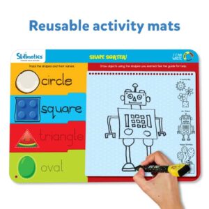 Skillmatics Educational Game - I Can Write, Reusable Activity Mats with 2 Dry Erase Markers, Gifts for Ages 3 to 6