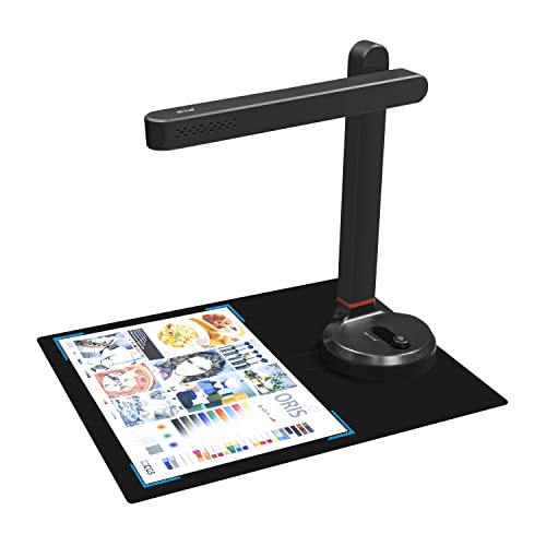 NETUM High-Speed Document Camera, Smart Document Scanner with OCR Function A4 Camera Scanner 8 Mega-Pixel Lens with LED Lights Adjustable and Portable Scanner for Office Classroom Office, SD-3000NC