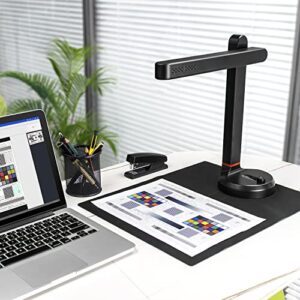 NETUM High-Speed Document Camera, Smart Document Scanner with OCR Function A4 Camera Scanner 8 Mega-Pixel Lens with LED Lights Adjustable and Portable Scanner for Office Classroom Office, SD-3000NC