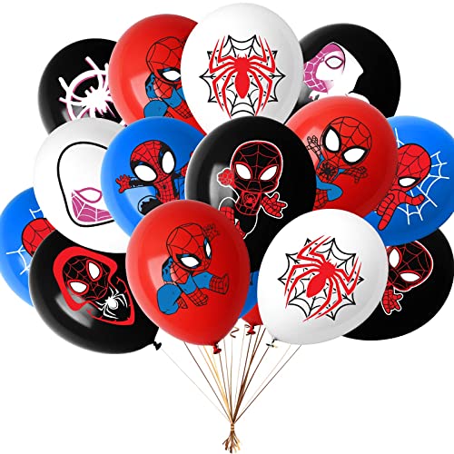 STHBLU 50 PACKS Superhero Party Balloons Birthday Latex Balloons,Superhero party Decoration For Kids Boys