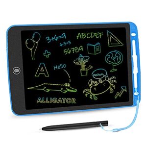 LCD Writing Tablet 10 Inch Toddler Doodle Board, Colorful Drawing Tablet, Erasable Electronic Painting Pads, Educational and Learning Kids Toy for 2 3 4 5 6 Year Old Boys and Girls Gifts(Dark Blue)